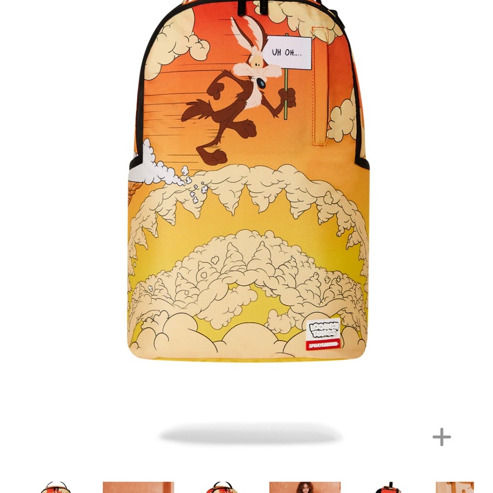 Wile E. Coyote Orange and Yellow Backpack (PRICE IS FIRM)